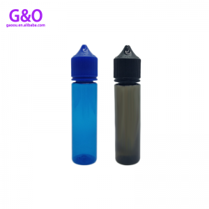 60ml 병 eliquid 유니콘 eliquid 병 새로운 v3 검정색 파란색 플라스틱 애완 동물 통통한 고릴라 유니콘 vape dropper 병